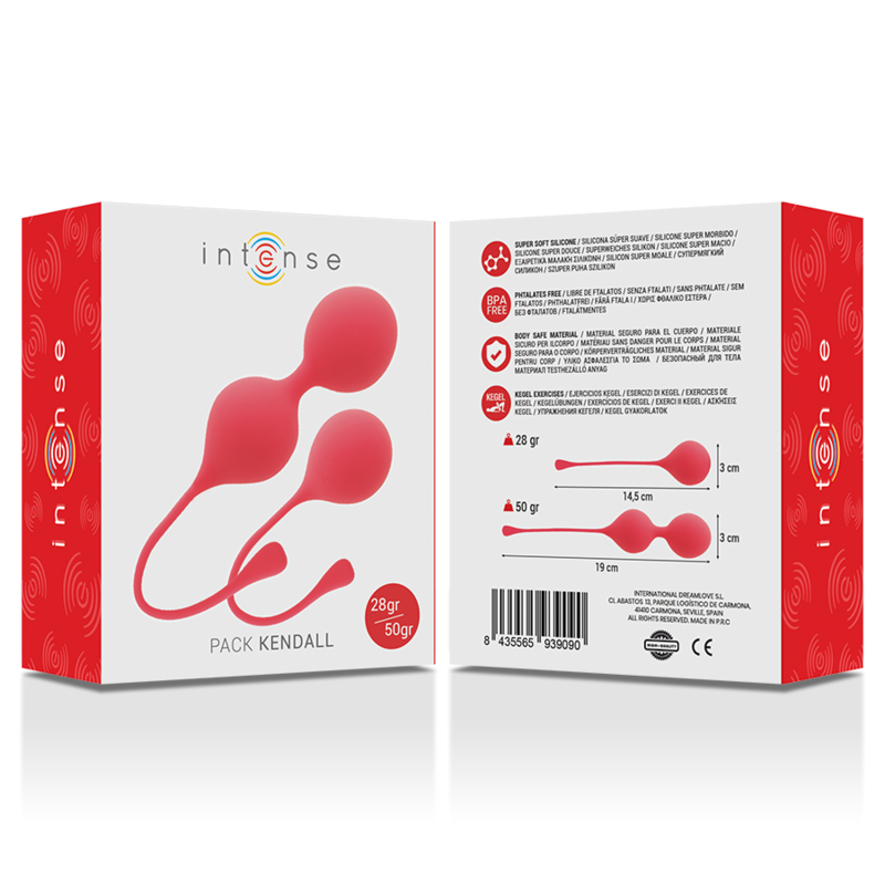 INTENSO - PACK DE BOLAS KEGEL KENDALL ROJAS