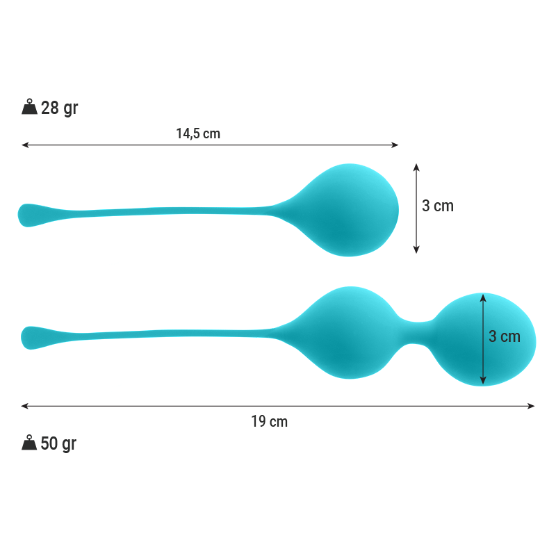 INTENSE - CONFEZIONE DI PALLINE DI KEGEL KENDALL BLUE