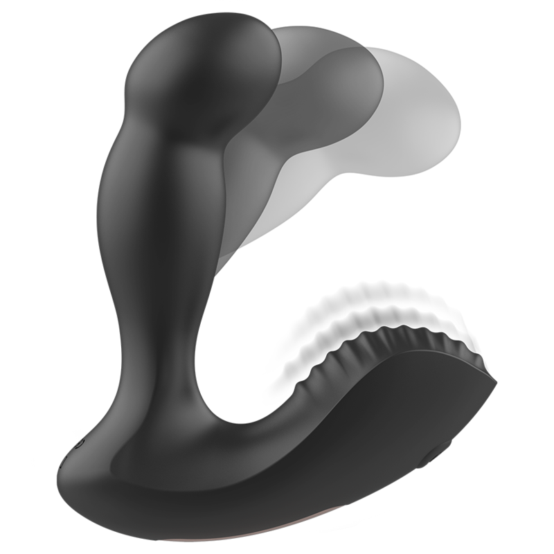 IBIZA - MASAJEADOR ANAL WAVE Y VIBRACIÓN CONTROL REMOTO 11 x 4 CM