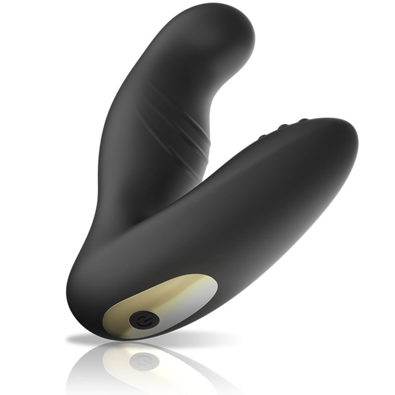 IBIZA - MASAJEADOR ANAL ROTACIÓN Y VIBRACIÓN CONTROL REMOTO 10 x 3.5 CM