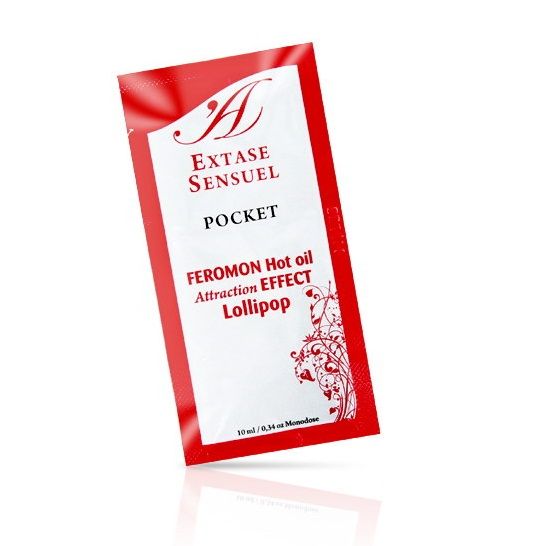 EXTASE SENSUAL - OLIO DA MASSAGGIO CON FEROMONI EFFETTO CALORE LECCA-LECCA 10 ML
