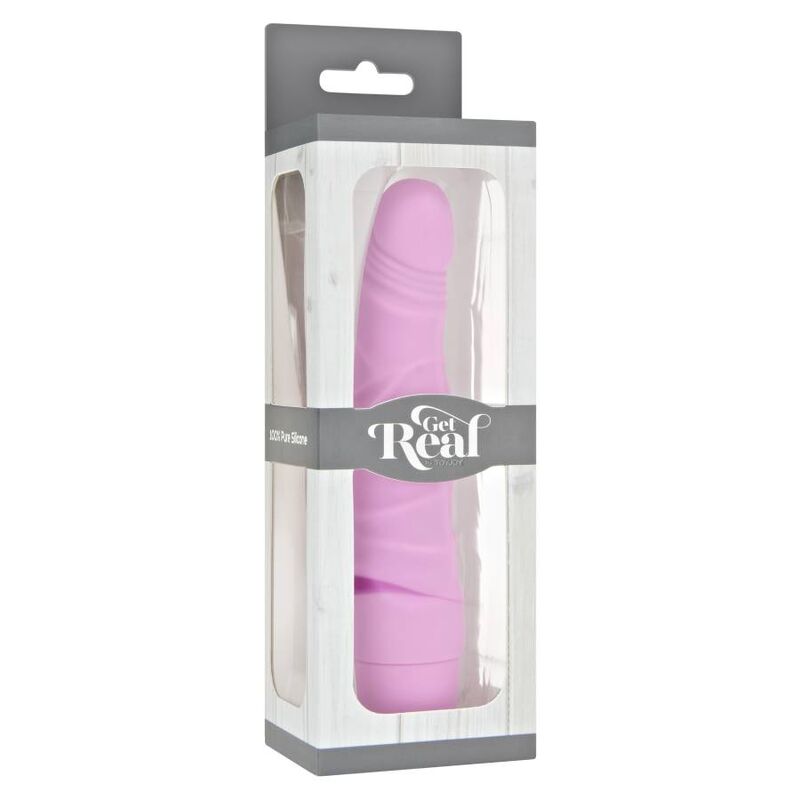 GET REAL - MINI VIBRADOR CLÁSICO DELGADO ROSA