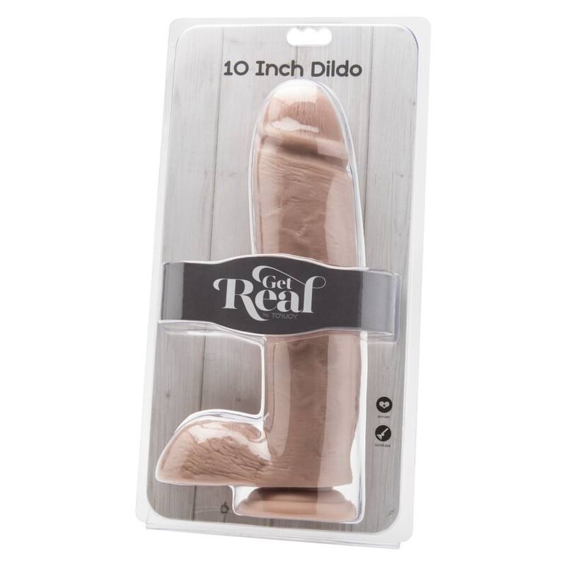 GET REAL - DILDO 25,5 CM CON PELLE E PALLE