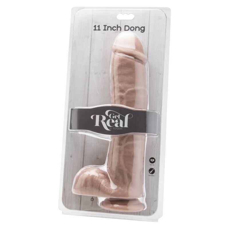 DIVENTA REALE - DILDO 28 CM CON PELLE E PALLE