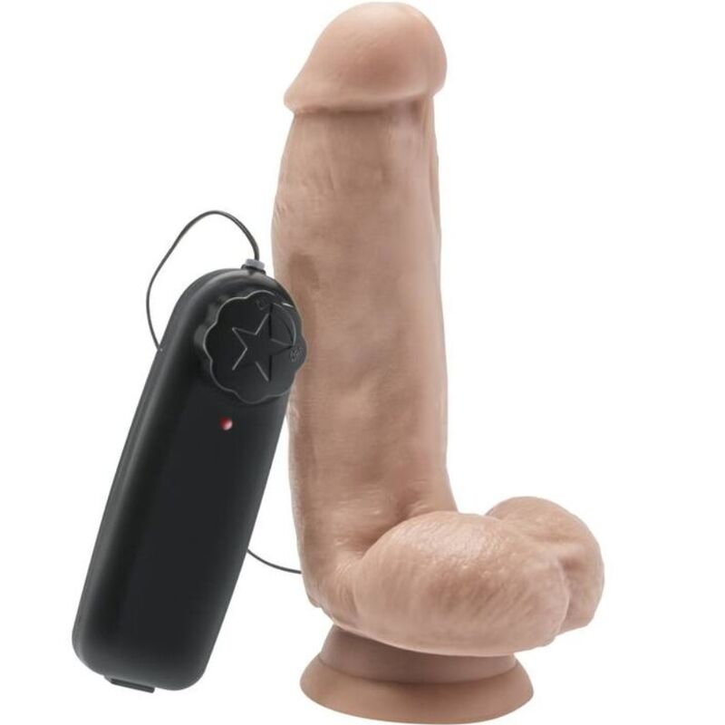 DIVENTA REALE - DILDO 12 CM CON PALLE VIBRATORE PELLE