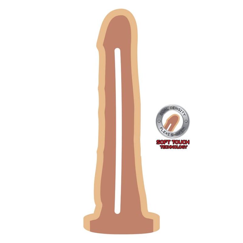 SII REALE - DONG DOPPIA DENSITÀ 19 CM SKIN