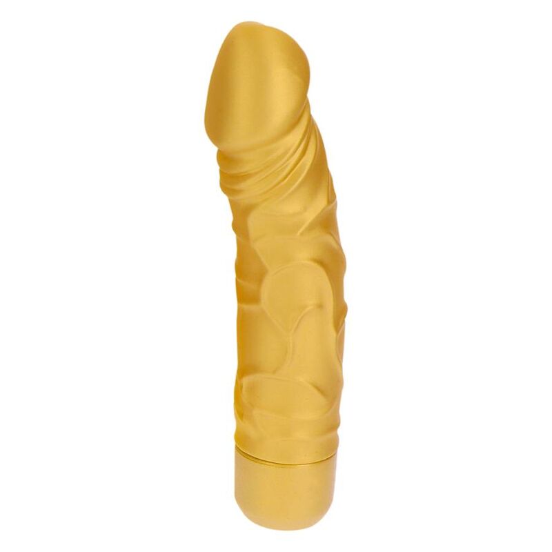 SII REALE - VIBRATORE ORIGINALE GOLD DICKER ORO