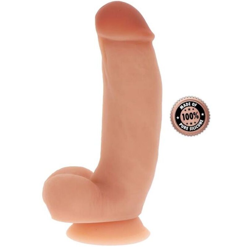 DIVENTA REALE - DILDO IN SILICONE 18 CM CON PALLE E PELLE