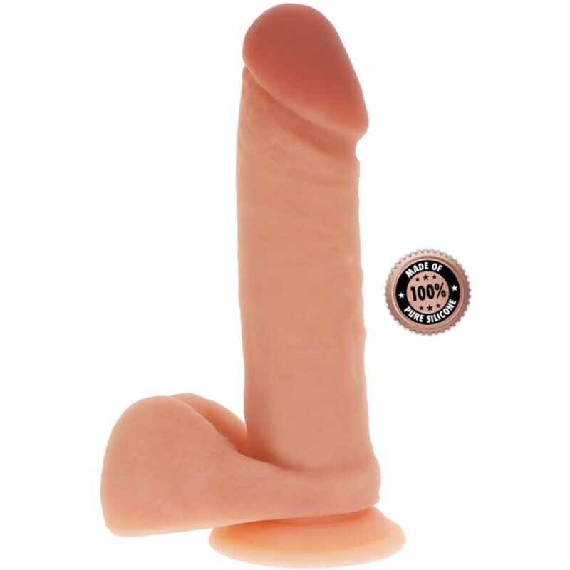 GET REAL - DILDO IN SILICONE 20,5 CM CON PALLE E PELLE