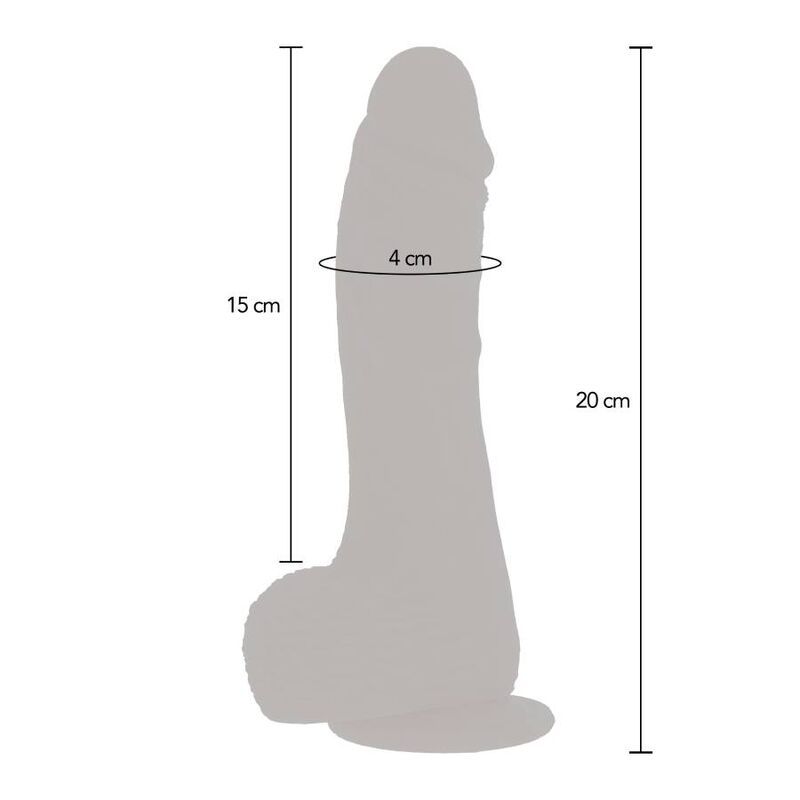 DIVENTA REALISTICO - DILDO VIBRANTE ROTANTE SU E GIÙ CON PELLE