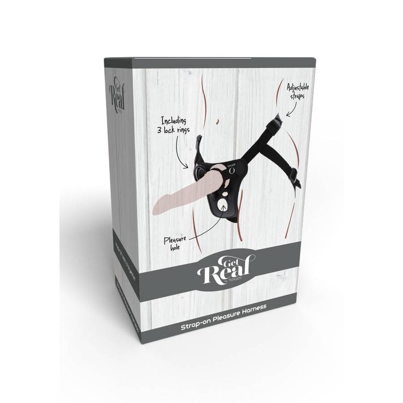 DIVENTA REALE - IMBRACATURA PER IL PIACERE CON STRAP-ON NERA