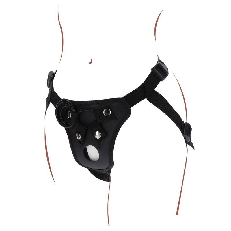 DIVENTA REALE - IMBRACATURA PER IL PIACERE CON STRAP-ON NERA