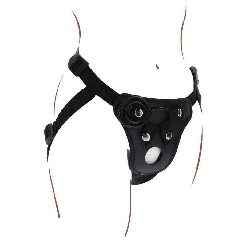 DIVENTA REALE - IMBRACATURA PER IL PIACERE CON STRAP-ON NERA