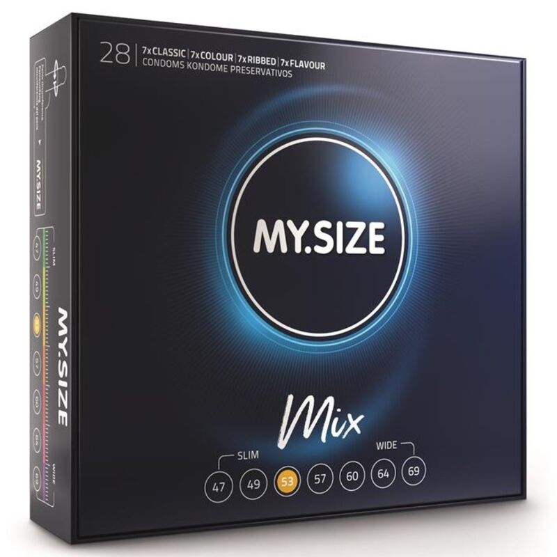 MY SIZE - PRESERVATIVI MISTI 53 MM 28 UNITÀ