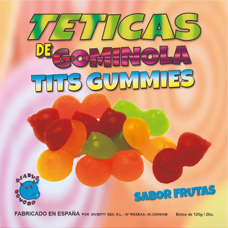 DIABLO GOLOSO - Tettarelle gommose lucide assortite