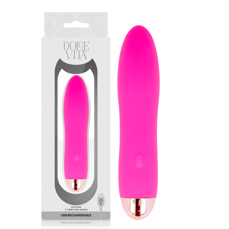 DOLCE VITA - VIBRATORE RICARICABILE FOUR PINK 7 VELOCITÀ
