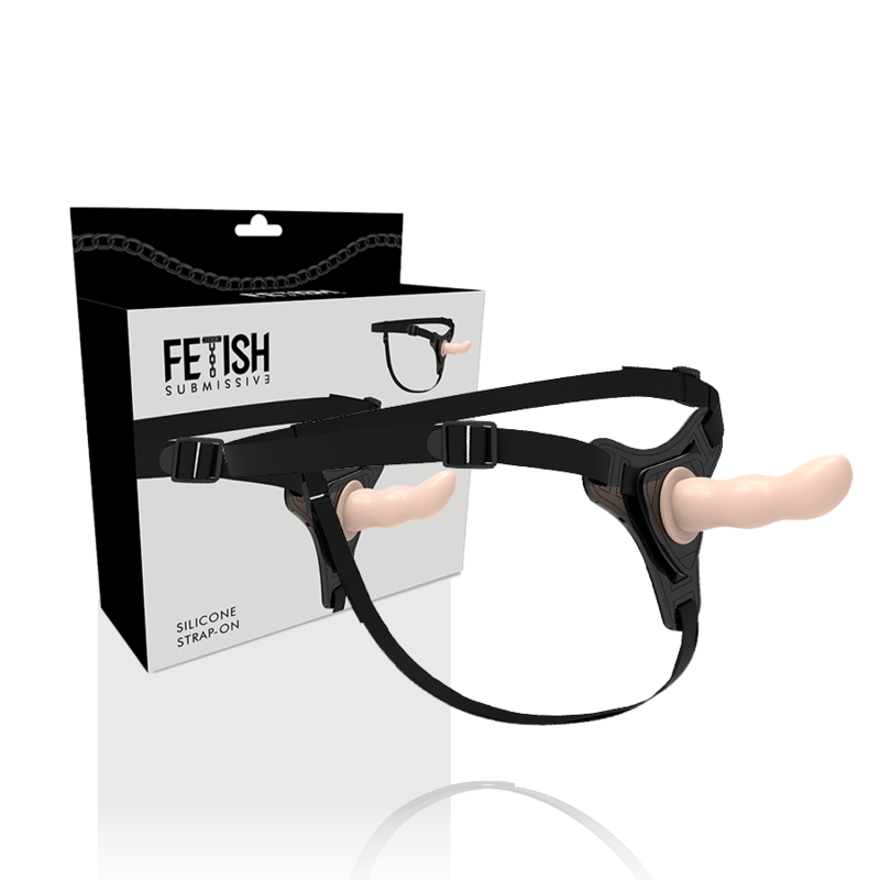 IMBRACATURA SOTTOMESSA FETISH - SILICONE CARNE PUNTO G 12,5 CM