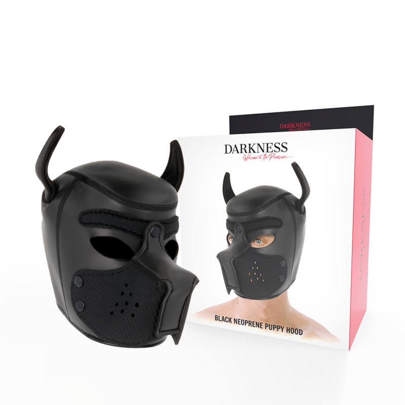 DARKNESS - MASCHERA IN NEOPRENE PER CANI CON MUSO RIMOVIBILE M