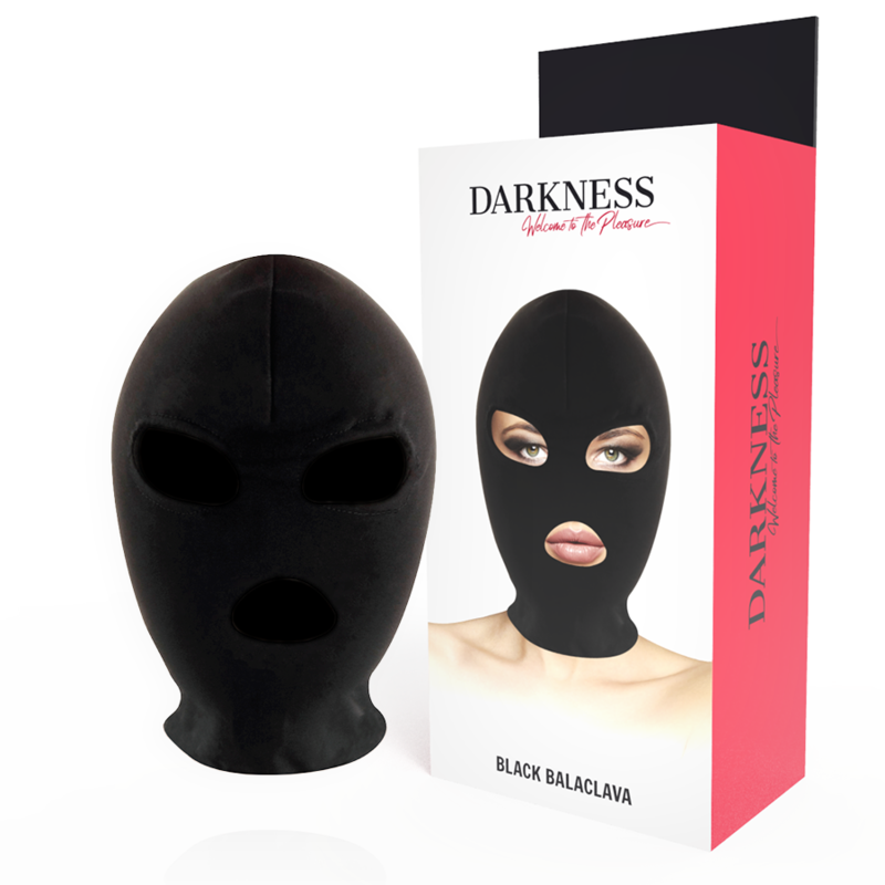 DARKNESS - MASCHERA DI SOTTOMISSIONE BDSM BOCCA E OCCHI NERI
