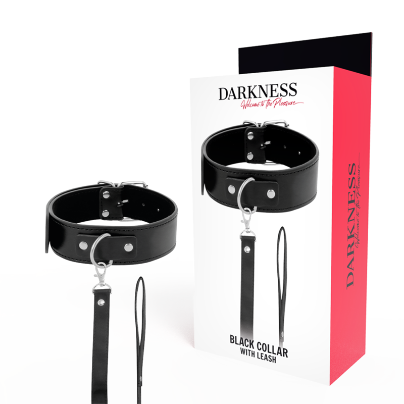 DARKNESS - COLLANA POSTURALE CON CATENA IN PELLE