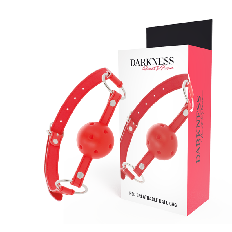 DARKNESS - BAVAGLIO TRASPIRANTE ROSSO