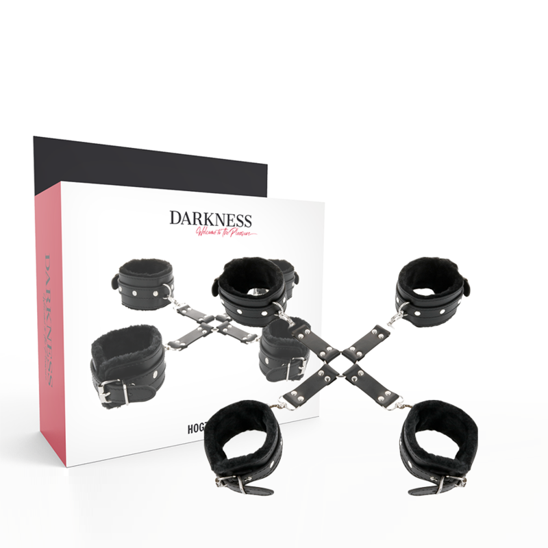 DARKNESS - MANETTE IN CUOIO PER PIEDI E MANI NERE