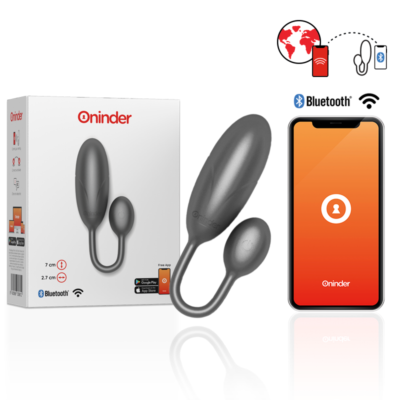 ONINDER - DENVER UOVO VIBRANTE ROSA 7 X 2,7 CM APP GRATUITA