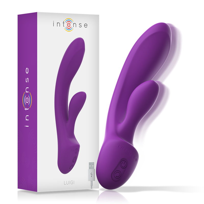 INTENSE - VIBRATORE CONIGLIO LUIGI SILICONE LIQUIDO VIOLA