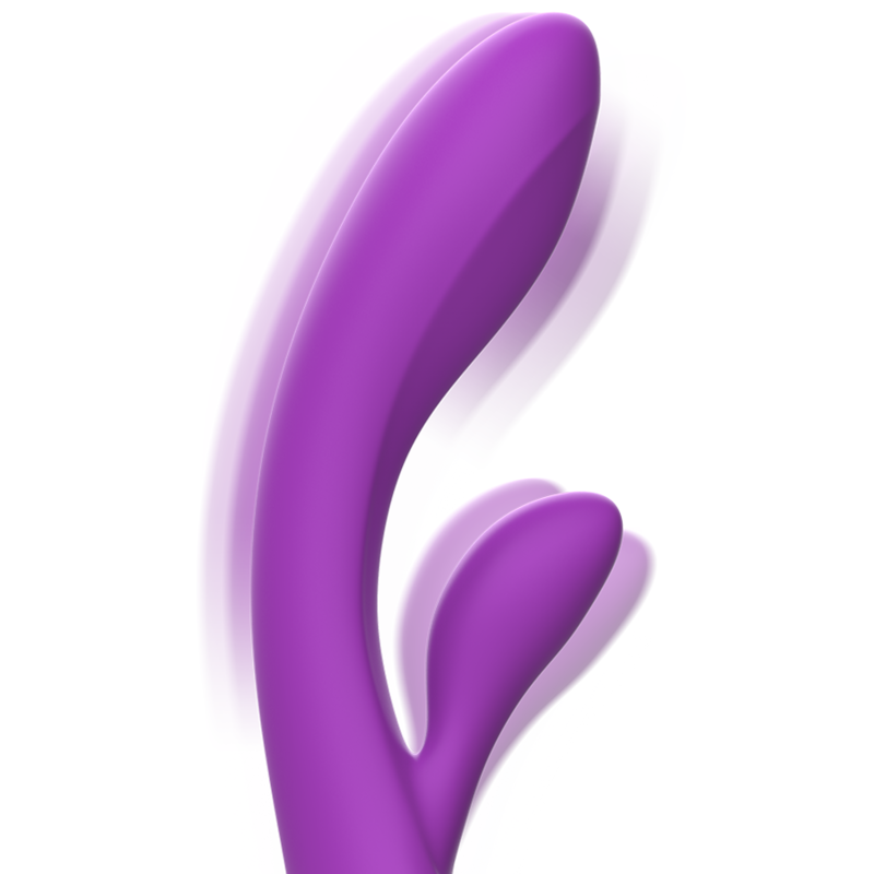 INTENSE - VIBRADOR LUIGI RABBIT SILICONA LÍQUIDA MORADO