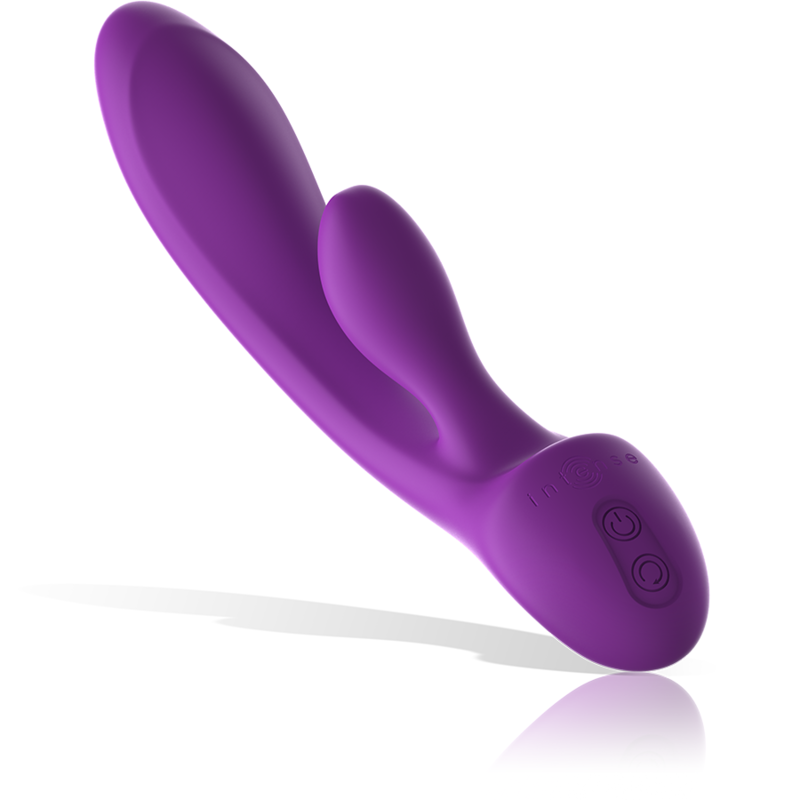 INTENSE - VIBRADOR LUIGI RABBIT SILICONA LÍQUIDA MORADO
