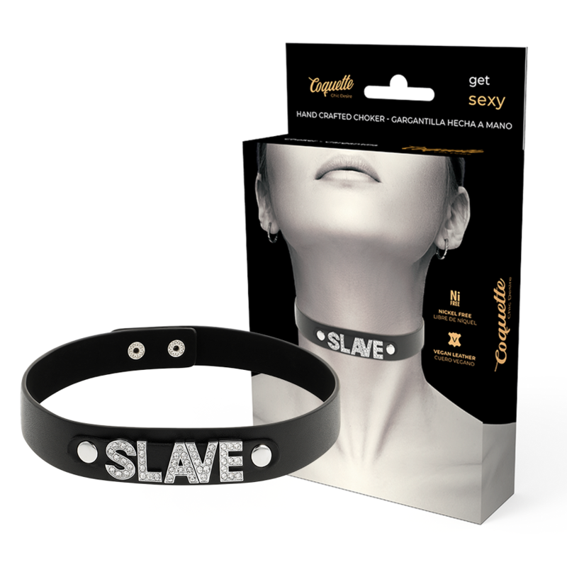 COQUETTE CHIC DESIRE - GARGANTA DE CUERO VEGANO SLAVE