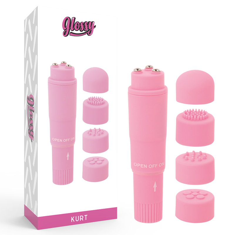 GLOSSY - KURT POCKET MASSAGER ROSA