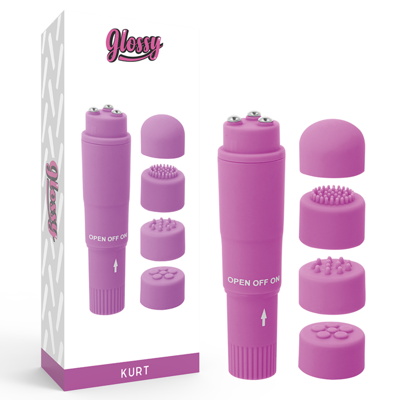 GLOSSY - KURT POCKET MASSAGER VIOLA