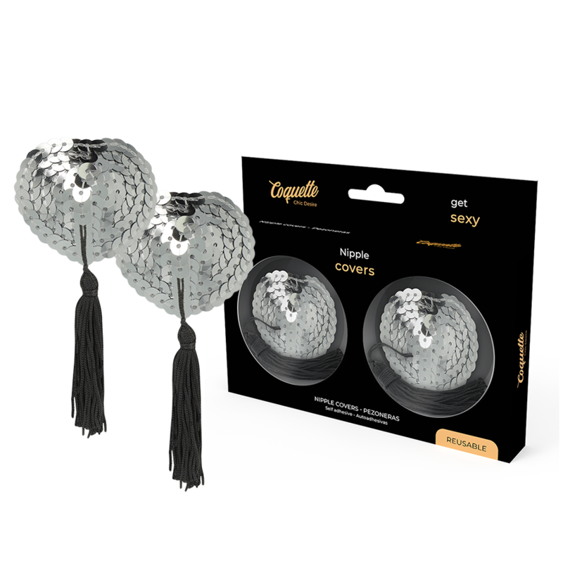 COQUETTE CHIC DESIRE - CUBREPEZONES PLATEADO