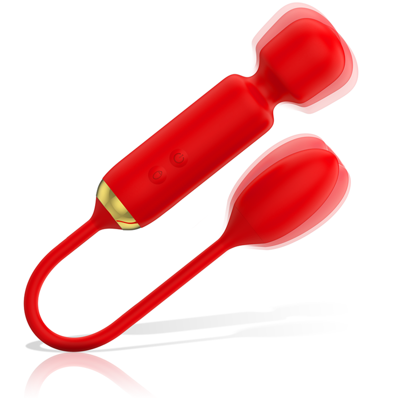 MIA - TOSCANA VARITA DOBLE PLACER + HUEVO VIBRADOR