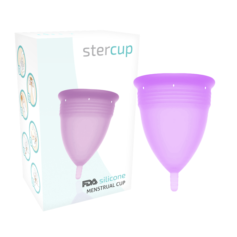 STERCUP - COPA MENSTRUAL DE SILICONA FDA VIOLETA - TALLA L