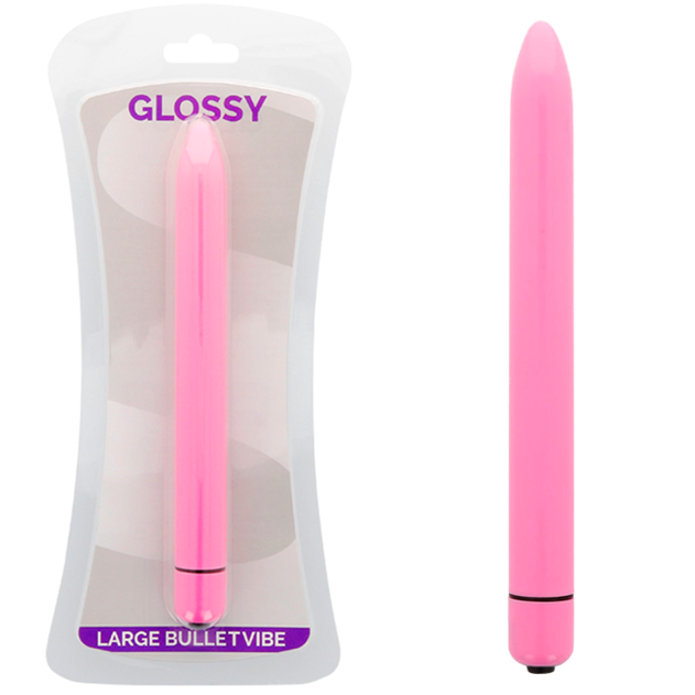 GLOSSY - VIBRATORE SOTTILE ROSA SCURO