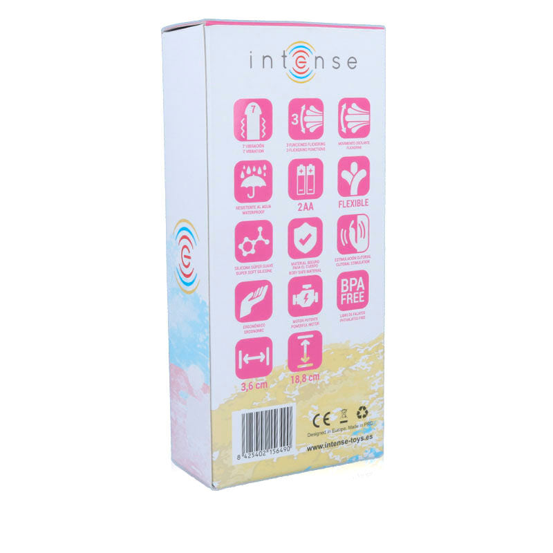 INTENSE - SUSY VIBRADOR OSCILANTE DE SILICONA CONEJO ROSA