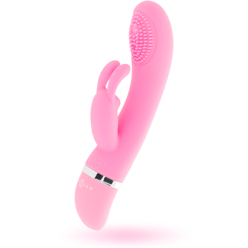 INTENSE - SUSY VIBRADOR OSCILANTE DE SILICONA CONEJO ROSA