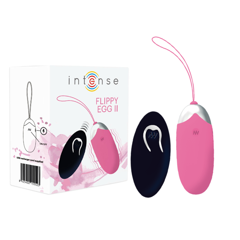 INTENSE - HUEVO VIBRADOR FLIPPY II CON CONTROL REMOTO ROSA