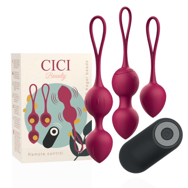 CICI BEAUTY - PERLINE KEGEL VIBRANTI IN SILICONE PREMIUM CON TELECOMANDO