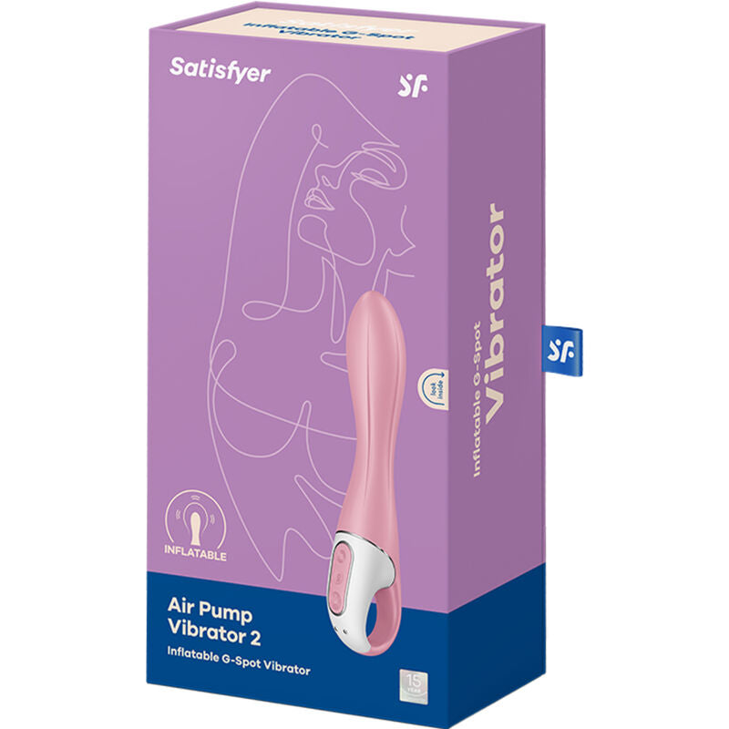 SATISFYER - VIBRATORE CON POMPA D'ARIA 2 ROSA