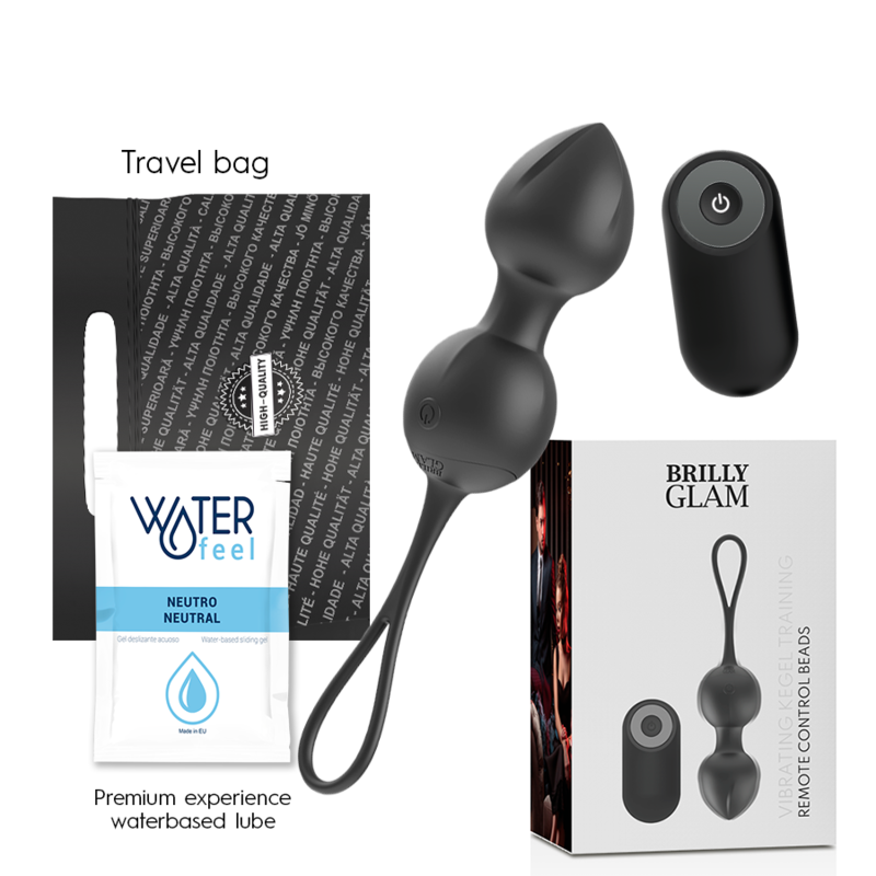 BRILLY GLAM - PERLINE KEGEL VIBRANTI CON TELECOMANDO