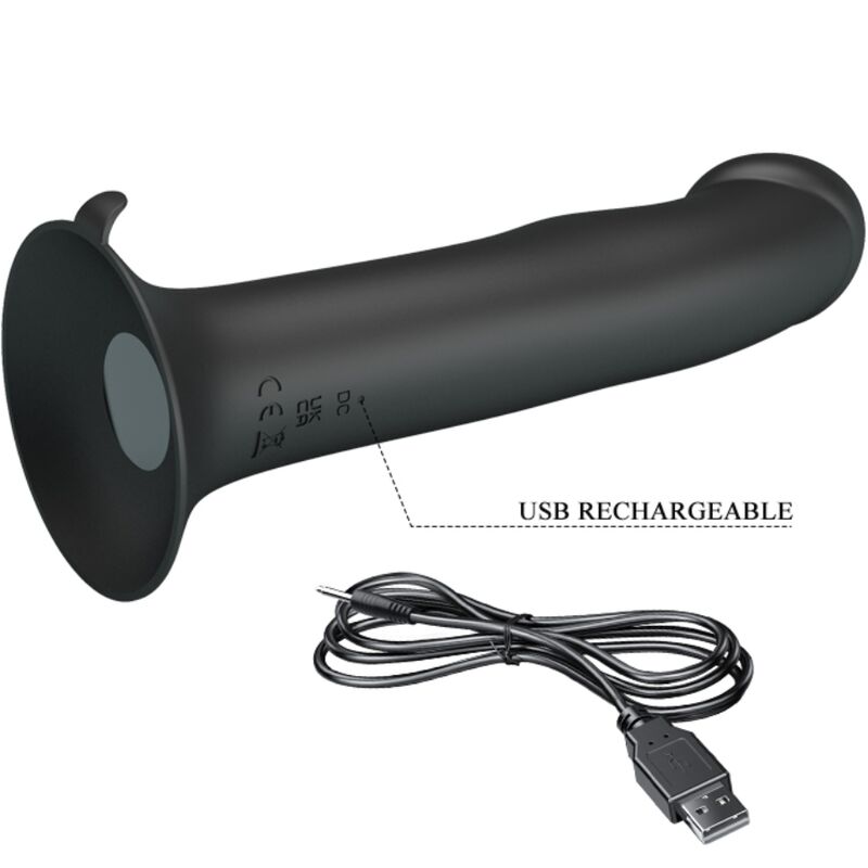 PRETTY LOVE - VIBRADOR MURRAY Y ONDAS ESTIMULANTES DEL CLÍTORIS NEGRO