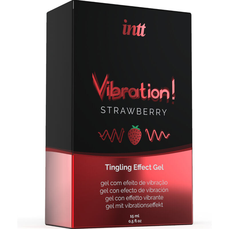 INTT - POTENTE ESTIMULANTE ÍNTIMO GEL VIBRADOR LÍQUIDO FRESA 15 ML