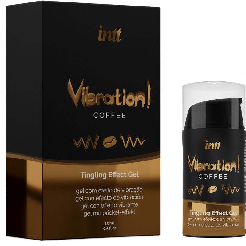 INTT - POTENTE ESTIMULANTE ÍNTIMO LÍQUIDO GEL VIBRADOR CAFÉ 15ML
