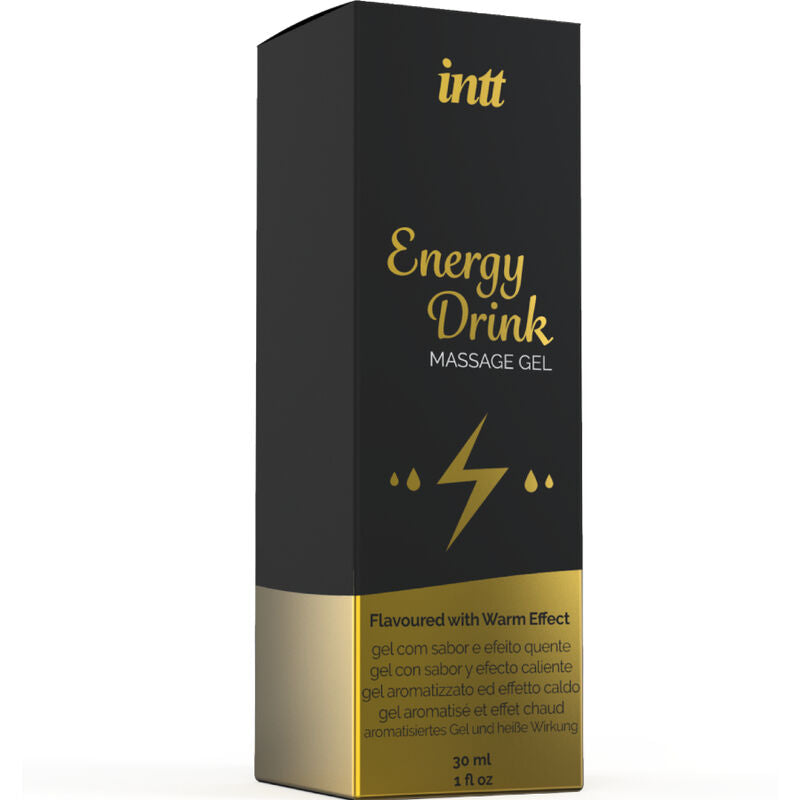 INTT MASSAGE &amp; ORAL SEX - GEL DA MASSAGGIO CON BEVANDA ENERGETICA AROMATIZZATA ED EFFETTO RISCALDANTE