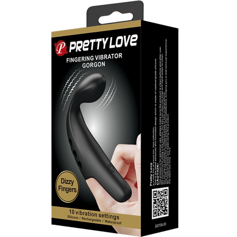 PRETTY LOVE - DEDAL VIBRADOR GORGONA NEGRA