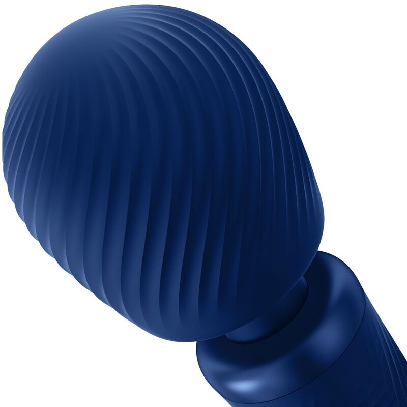 FUN FACTORY - VIM VARITA VIBRADORA DE SILICONA RECARGABLE CON PESO, AZUL MEDIANOCHE