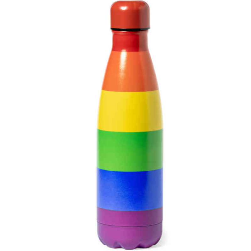 PRIDE - SCALDABAGNI METALLICO CON BANDIERA LGBT